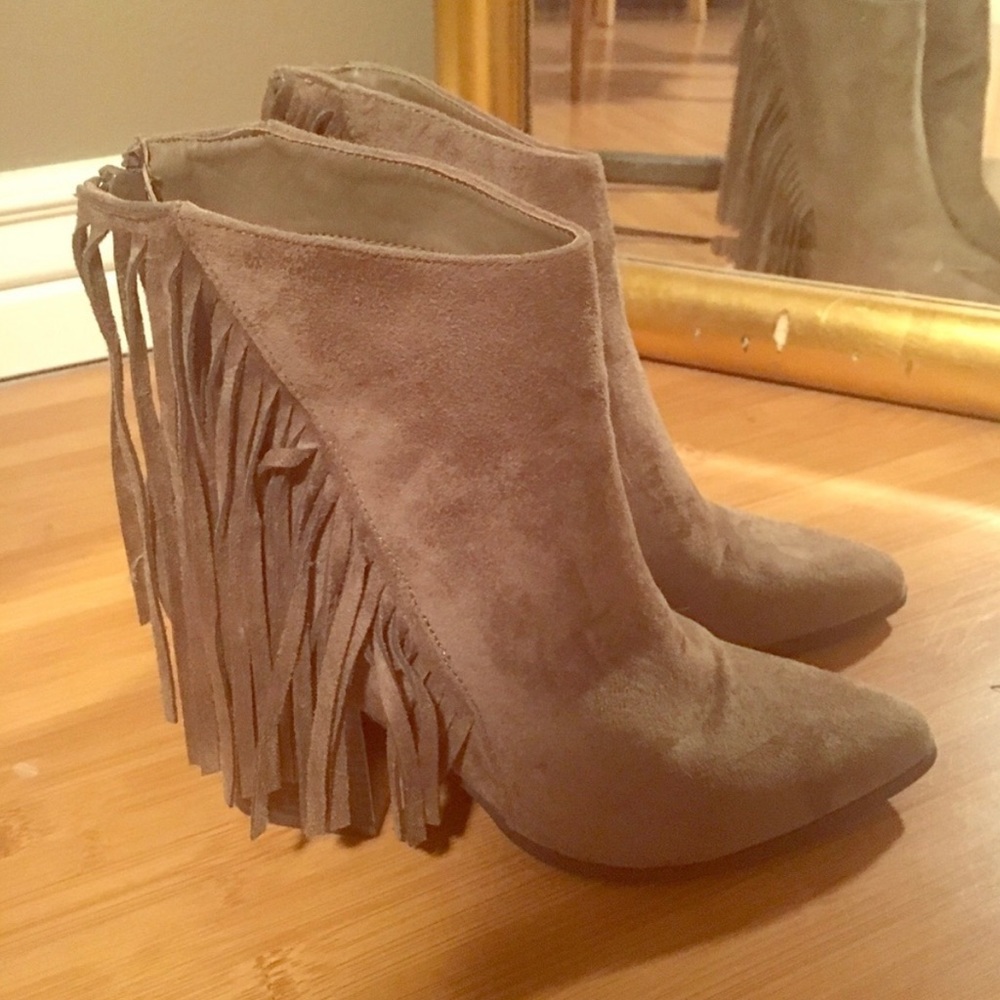 Just Fab Fringe Bootie